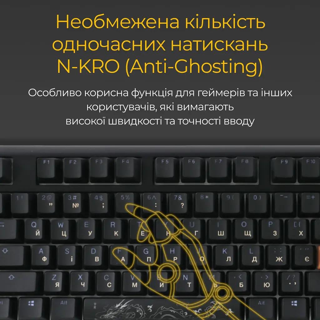 Клавіатура Ducky One 3 Cherry MX Blue RGB Black [DKON2108ST-CUAPXCLAWSC1] UA [126066] - фото 4