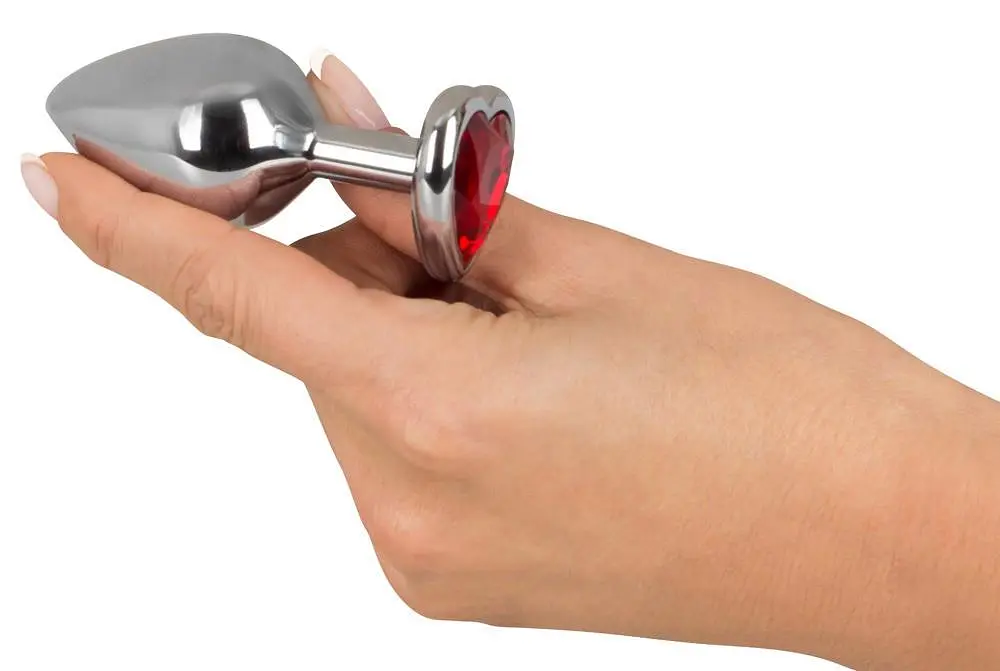 Анальна пробка з кристалом You2Toys 8.2 см (сріблястий) - фото 4