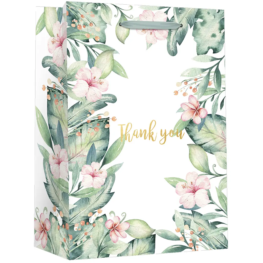 Набір пакетів паперових Malevaro Medium Spring flowers дизайн 2, 17.8x9.8x22.9 см 2 шт. (762299ML-2) - фото 2