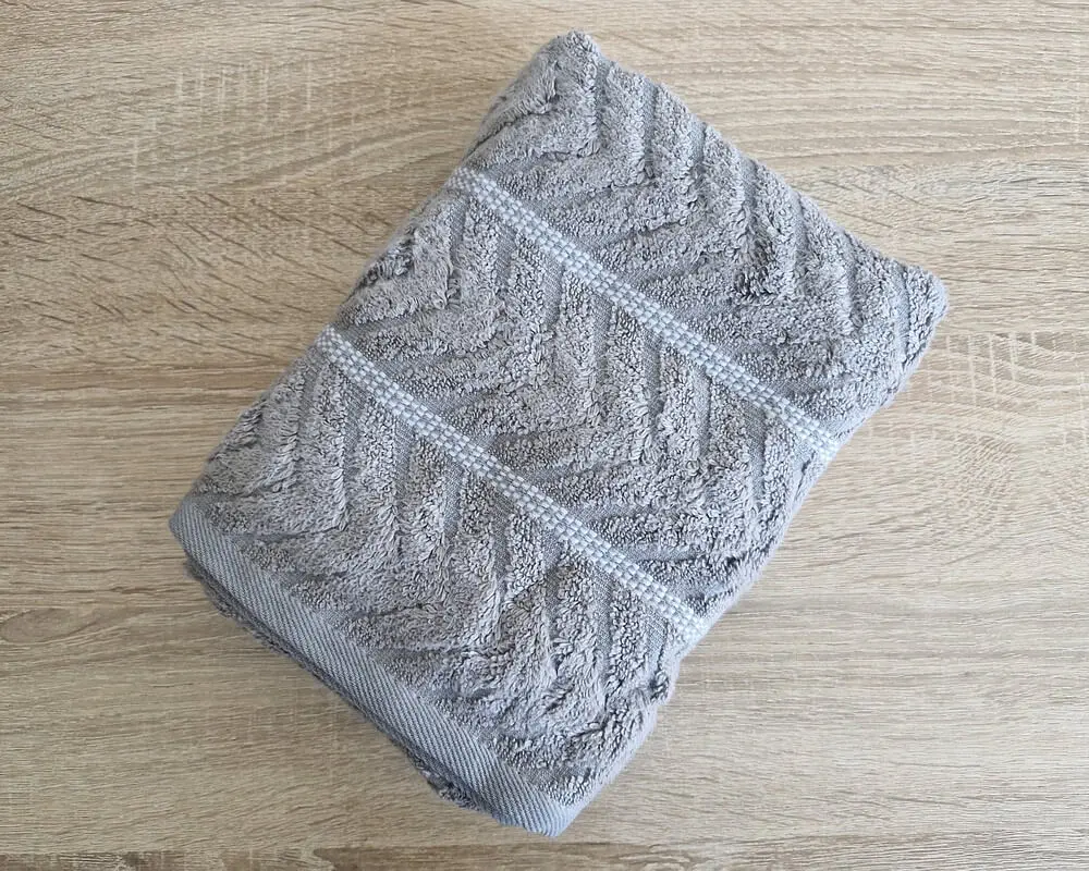Набір турецьких махрових рушників Cestepe MicroCotton Premium 3 штуки 50x90 Multi 3 щільність 600 г/м2 - фото 6
