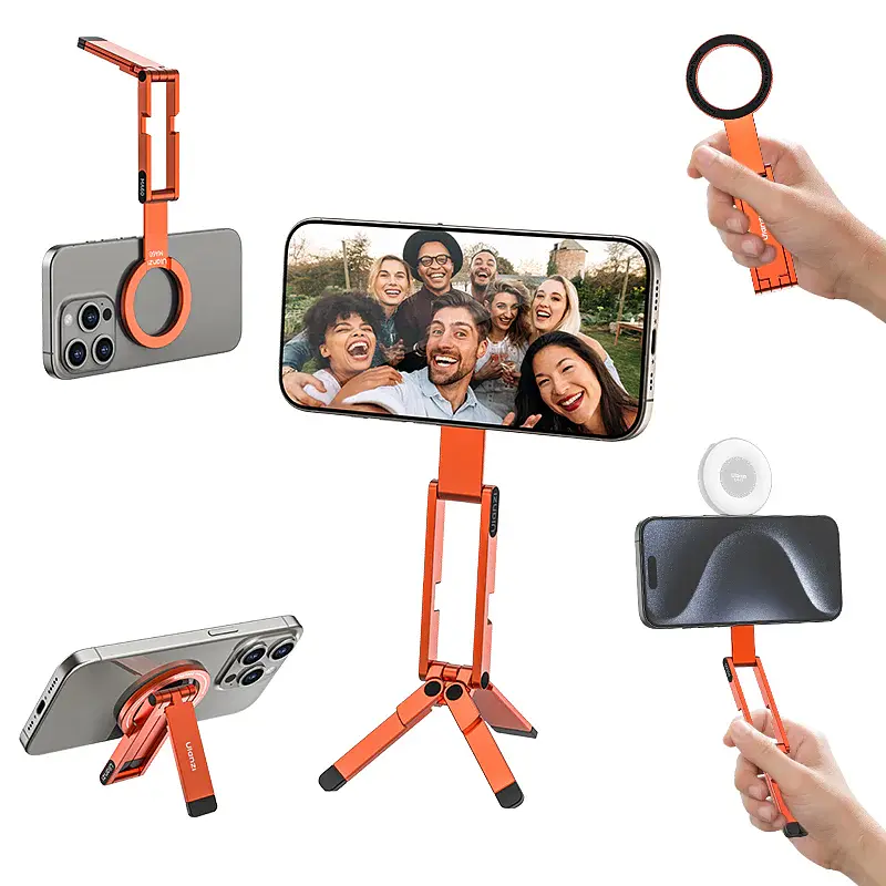 Тримач телефона Ulanzi MA60 Foldable Magnetic Phone Tripod (помаранчевий)
