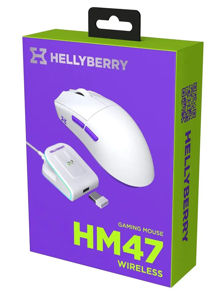 Миша HATOR Hellyberry HM47 Wireless White Violet (HM47_white_violet) - фото 10