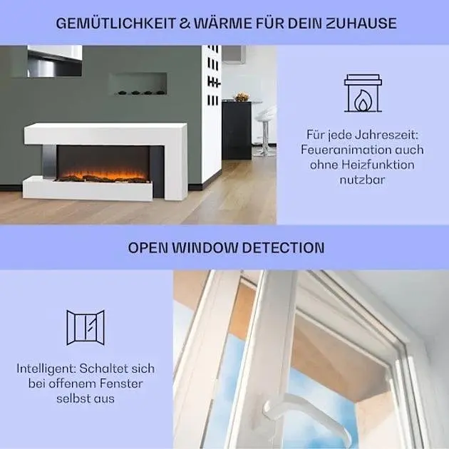 Камин электрический Klarstein Studio Light & Fire 2 (10032727) - фото 4