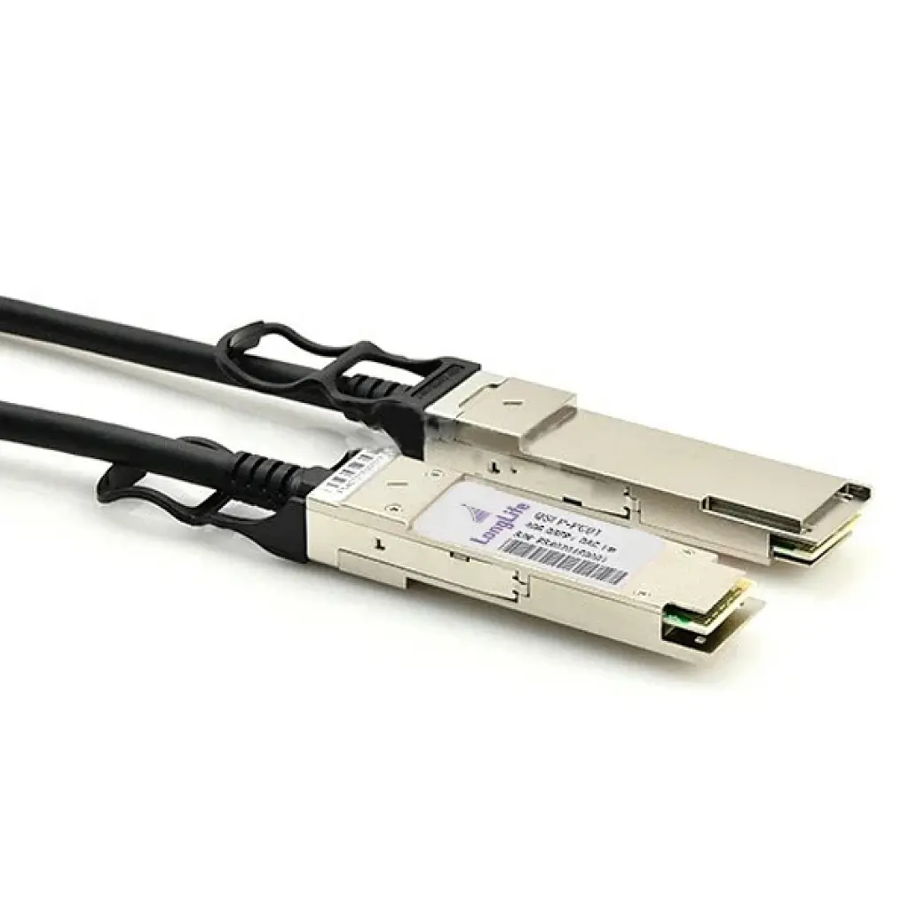 Оптичний патчкорд Alistar QSFP to QSFP 40G Directly-attached Copper Cable 1M (DAC-QSFP-40G-1M) - фото 2