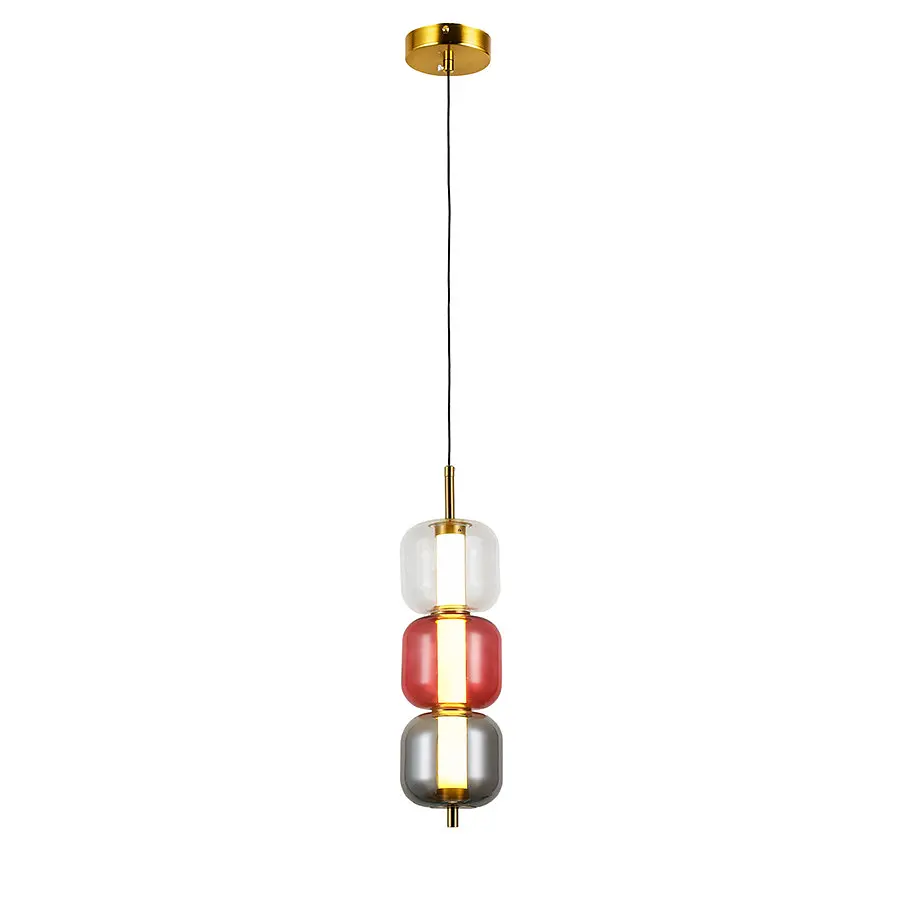 Світильник підвісний LED Levistella 800P3151 (110*300) CRS, 5W, три режими світла, метал + скло, сучасний стиль для дому - фото 2