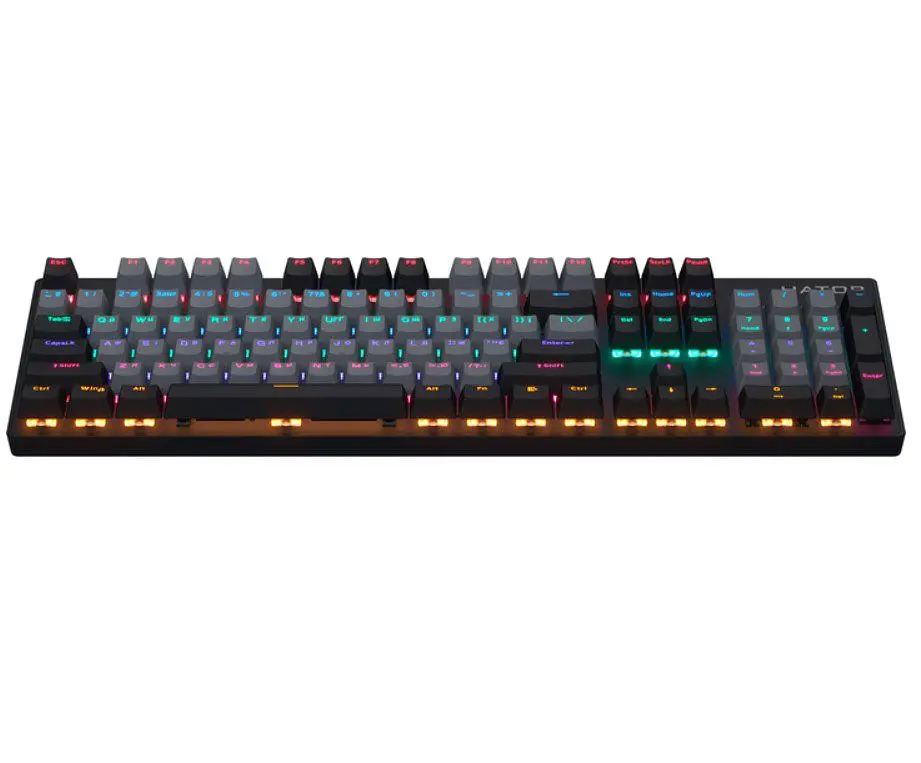 Клавіатура механічна ігрова Hator HTK09BGB Starfall Rainbow Origin Mecha, Aurum Red/Blue - фото 2