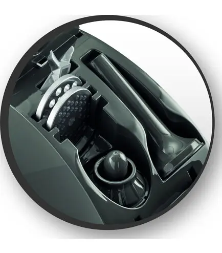 Tefal М'ясорубка HVB Plus, 2000Вт, 2.6кг/хв, 3 решітки, насадка для ковбас, кеббе, томатів, 5 терок, пластик/метал, чорний - фото 6