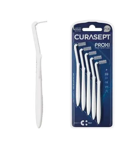 Міжзубний йоржик кутові Curasept Proxi Angle P06, ISO0 (0.6 мм, білий), 5 шт - фото 3