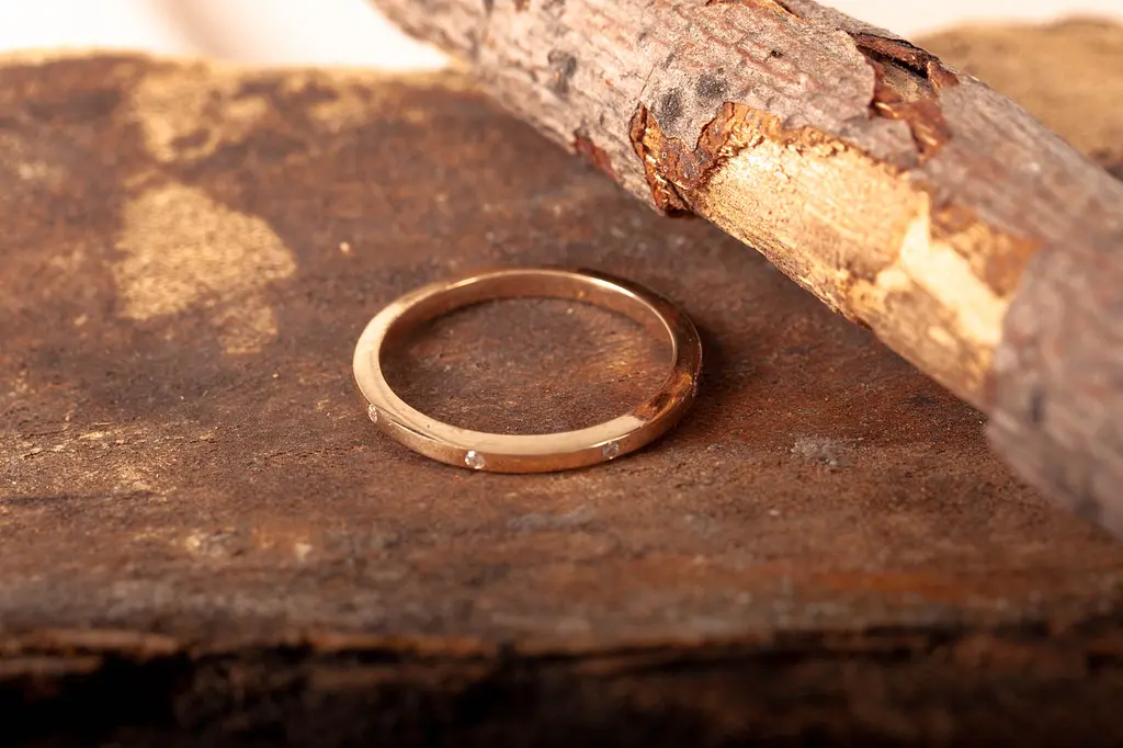 Обручальне кільце з червоного золота 21.5 OK-0009 - фото 4