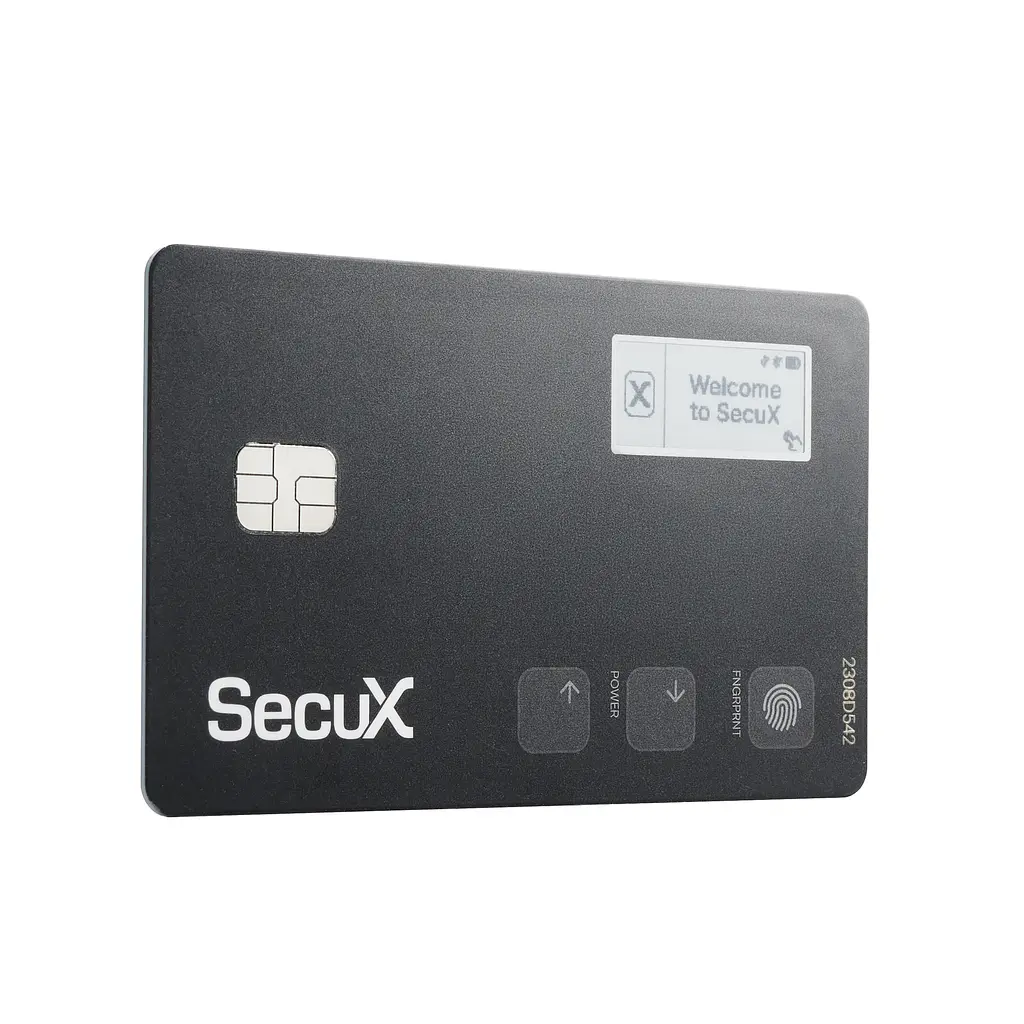 Біометричний апаратний криптогаманець SecuX Shield BIO з відбитком пальця (B0CSS772MB) - фото 4