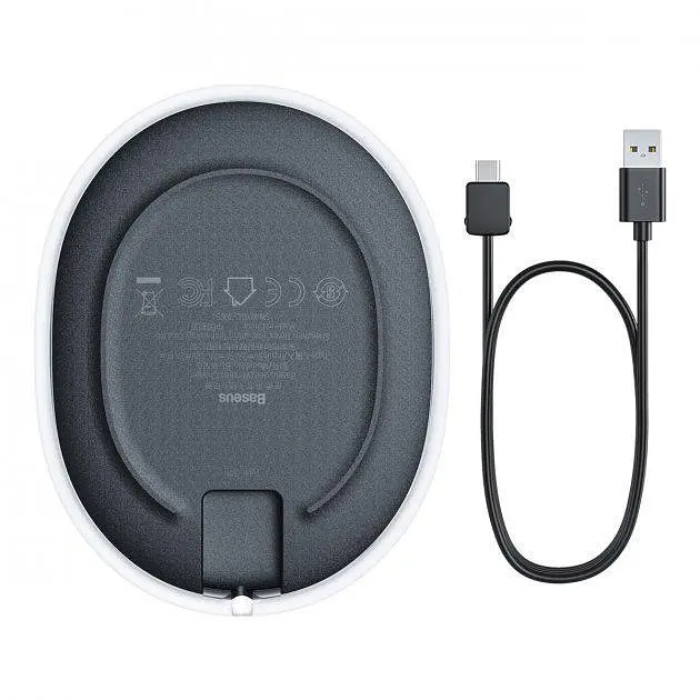 Бездротовий зарядний пристрій Baseus Jelly 15W WXGD-01 Black - фото 2