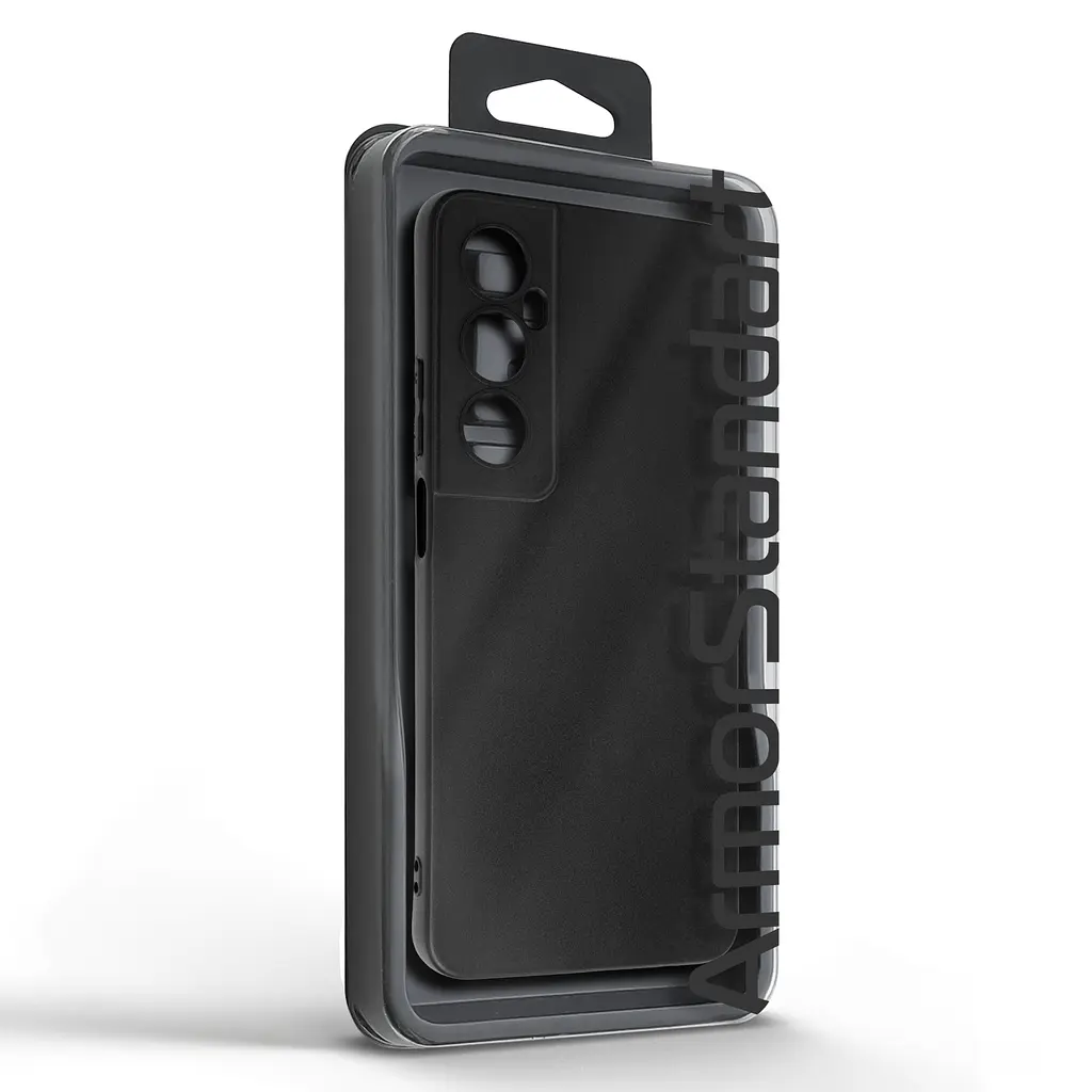 Чехол-накладка для смартфона Realme C65 4G, противоударный, силиконовый, термополиуретановый (ТПУ), с защитой камеры и корпуса, черный, защита всего корпуса, ArmorStandart (ARM77858) - фото 5