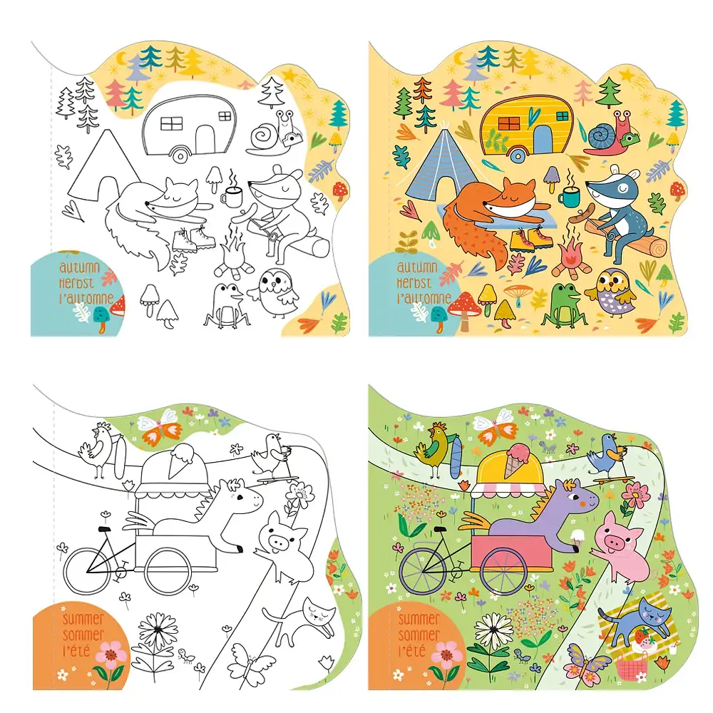 Багаторазова водяна розмальовка Avenir 3 в 1 Чотири сезони (CH211774) - фото 7