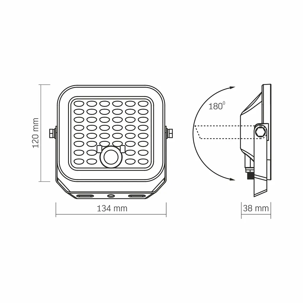 LED прожектор автономний Videx VL-FSO4-205-S, 1400Lm 5000K (28446-000) - фото 8