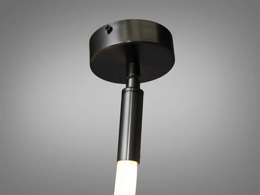 Стельова люстра LED Diasha SY9610-1500BHR Шланг 17W, 3000K, чорний хром, для коридору, спальні, кухні, кафе - фото 4