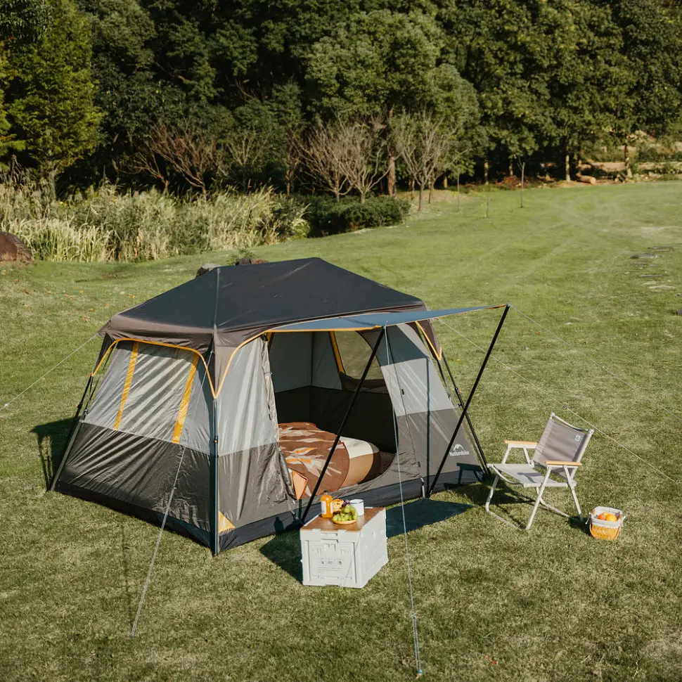 Намет чотиримісний для кемпінгу Naturehike Cape Series 5.2 (CNK2450WS037) сіро-коричневий - фото 7