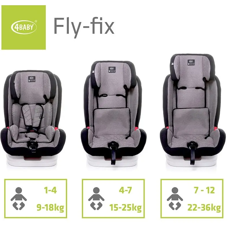 Автокресло 4Baby Fly-Fix ​​9-36 кг Red - фото 22