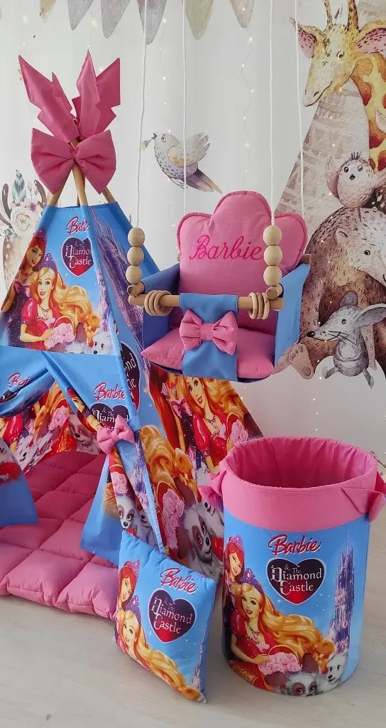 Підвісна гойдалка Лялька Барбі ( Barbie ), гойдалка для дітей - фото 7