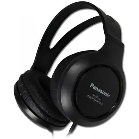 Наушники полноразмерные проводные Panasonic RP-HT161E-K черные RP-HT161E-K - фото 2
