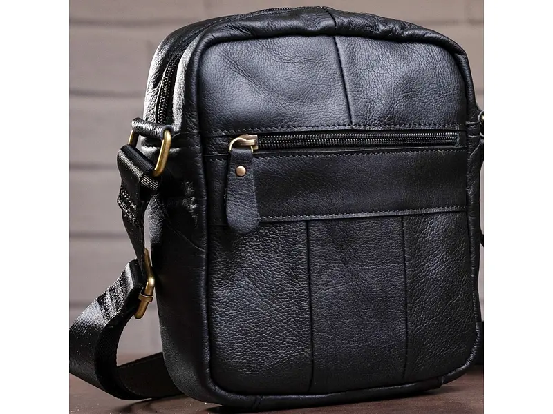 Чоловіча шкіряна сумка Vintage 18х21х5,5 см sum0012307 - фото 5