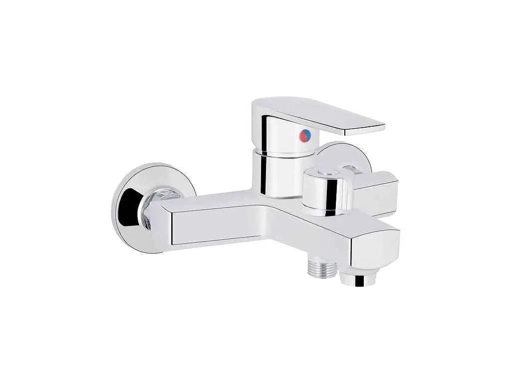 Змішувач Brinex Настінний хром для ванни 35C 006N (k35) BRIN35C006N