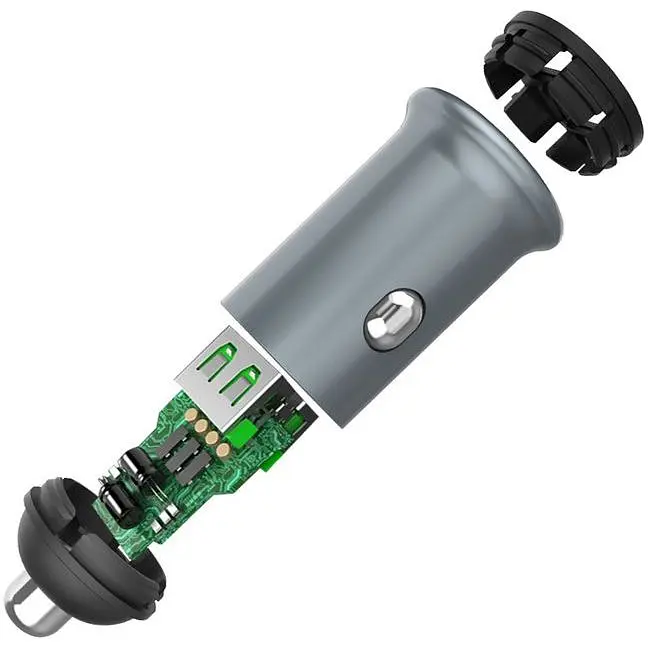 Автомобільний зарядний пристрій ColorWay Quick Charge 3.0 36W Gray (CW-CHA036Q-GR) - фото 5
