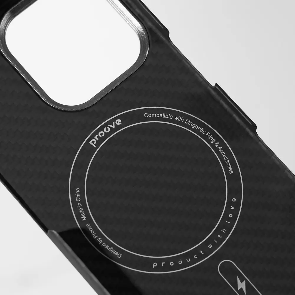Чохол Proove Carbon Slim with Magnetic Ring iPhone 16 Plus - фото 4