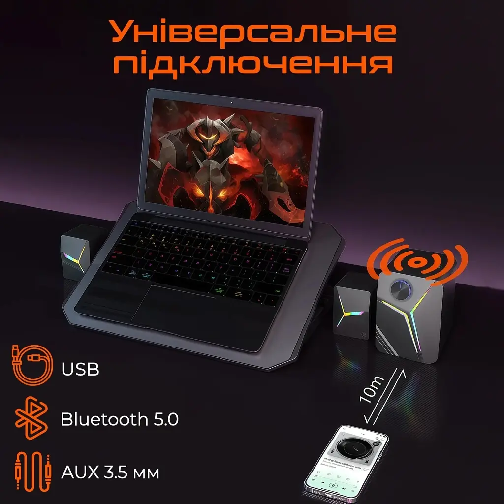 Акустична система Meetion SP2111 Black (MT-SP2111BT-A) - фото 6