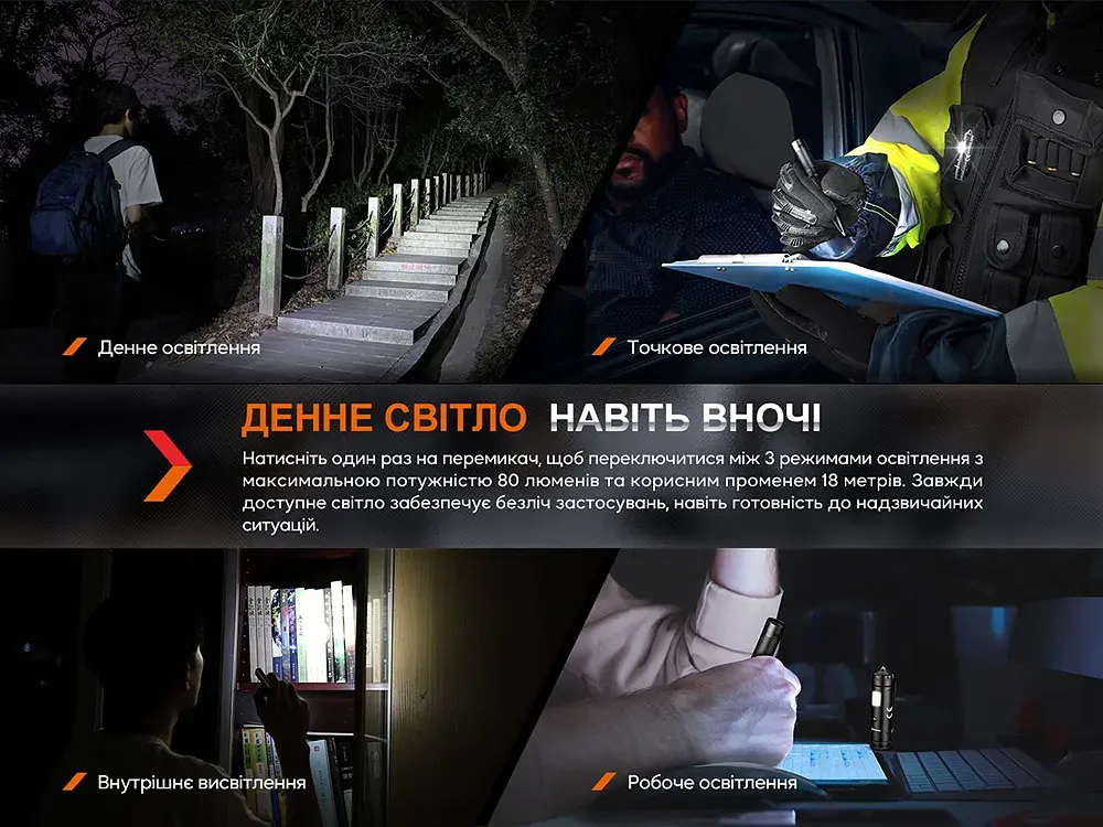 Тактична ручка Fenix T6 з ліхтариком Blue (T6-Blue) - фото 5
