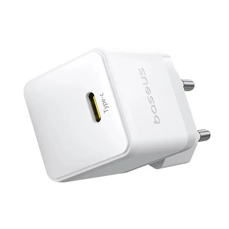 Мережевий зарядний пристрій Baseus Palm Fast Charger Type-C 30W + Cable Type-C to Type-C P10111605213-01 White - фото 3