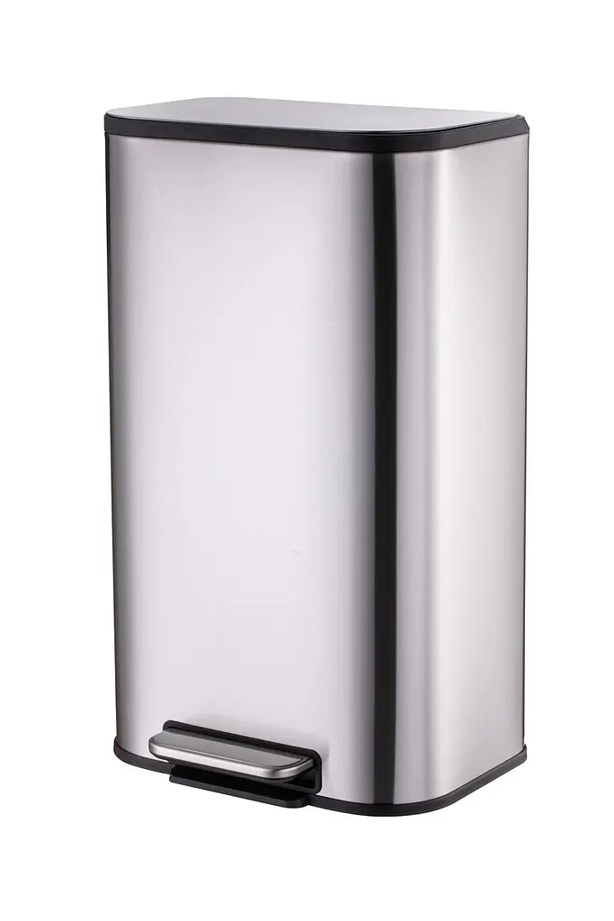 Відро для сміття з плавним закриттям прямокутне Mixxus Cubic-TC0112 SS Color 12л нержавіюча сталь MI7089, Нержавіюча сталь - фото 9
