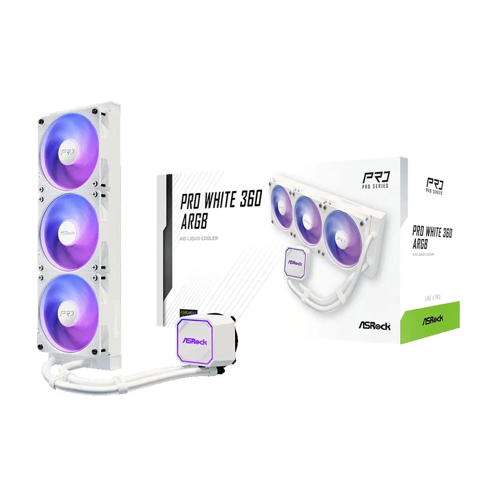 Система рідинного охолодження ASRock PRO WHITE 360 ARGB - фото 9