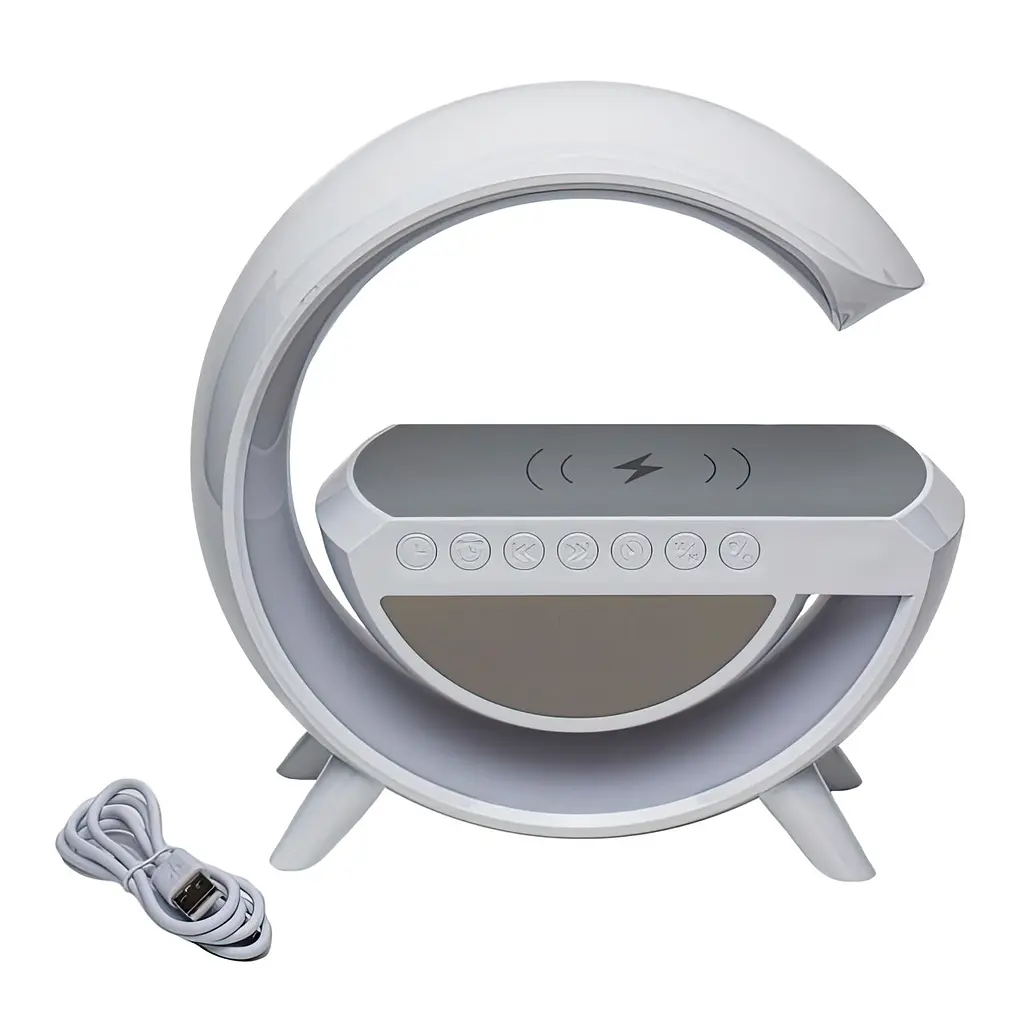Bluetooth-колонка світильник із бездротовою зарядкою світильник нічник G-Smart 5W BT 3401 - фото 8