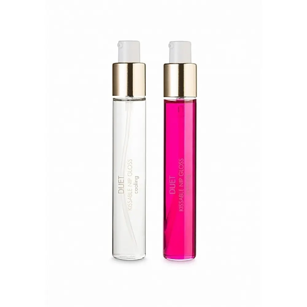 Зігріваючий та охолодний блиск для сосків, 2х13 мл Bijoux Indiscrets Kissable Nip Gloss Duet - фото 4