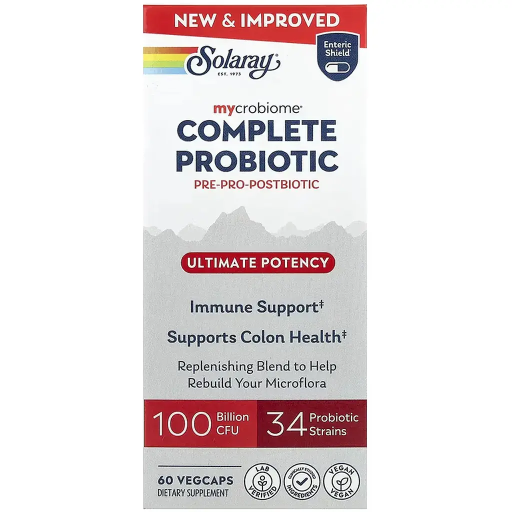 Комплекс пробіотиків Solaray Complete Probiotic Ultimate Potency 60 веганських капсул - фото 2