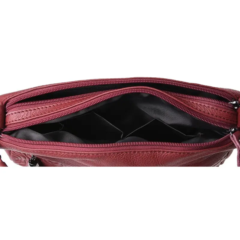 Сумка жіноча Borsa Leather K1840-red 29х18х10 см Червоний - фото 7