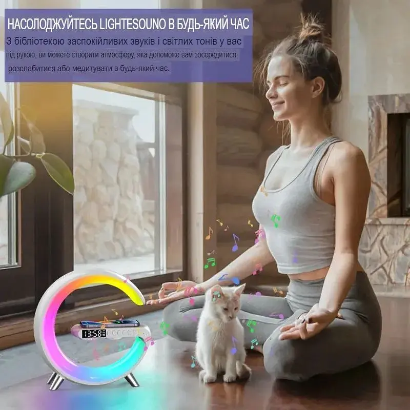 Настільна лампа XPRO з колоною RGB-підсвічуванням Bluetooth L39 (44588-_276) - фото 15