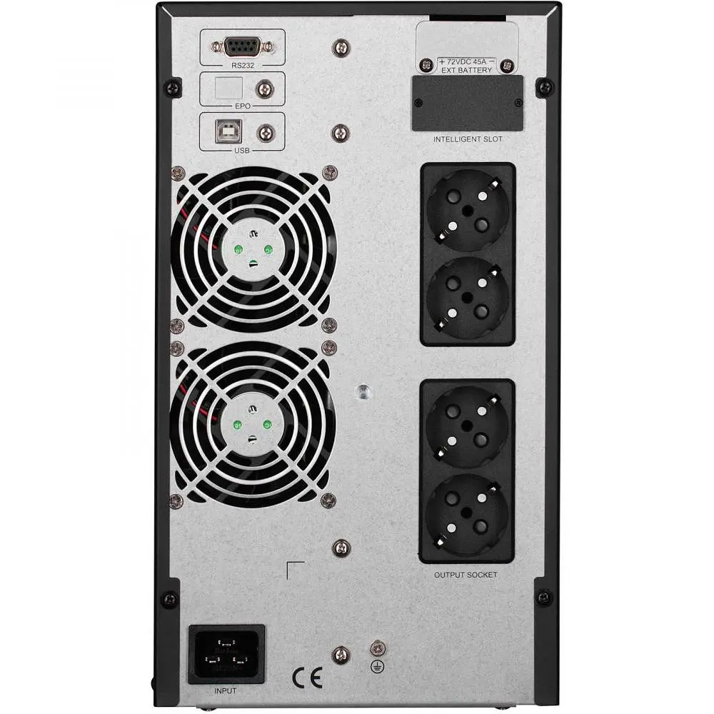ДБЖ безперервної дії (Online) 2E OD3000, 3000VA/2700W, LCD, USB, USB, 3xSchuko (2E-OD3000) - фото 6