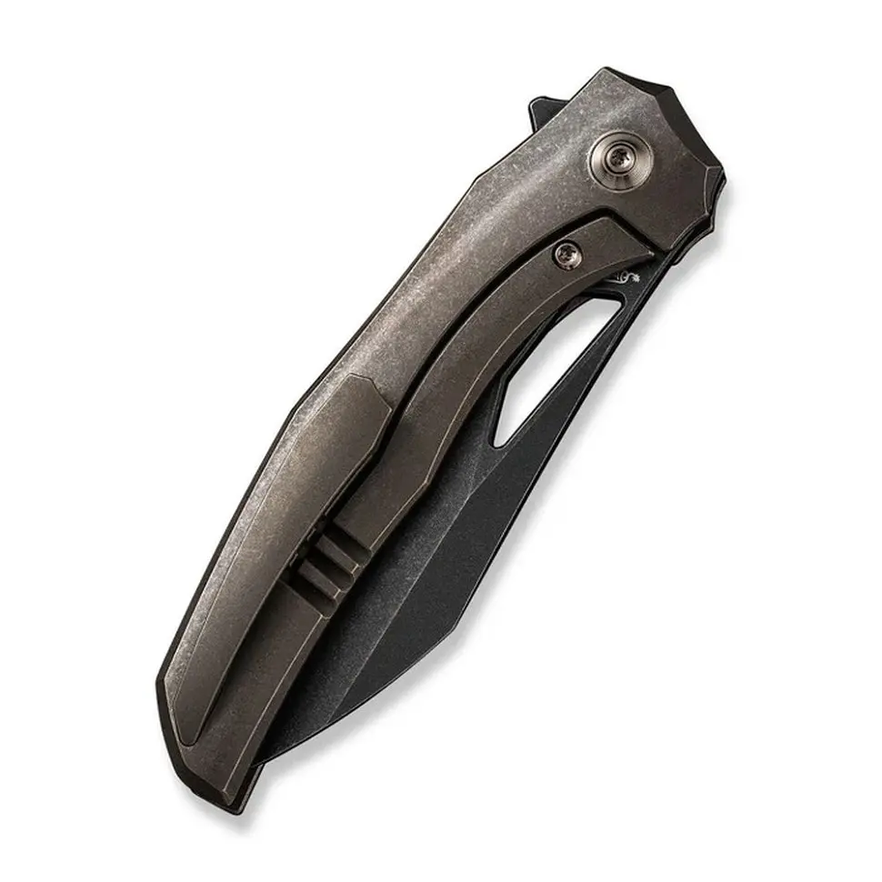 Ніж складаний туристичний WE Knife Ignio Mystery Box, (8.4 см) CPM 20CV / титан 6AL4V бронзовий - фото 5