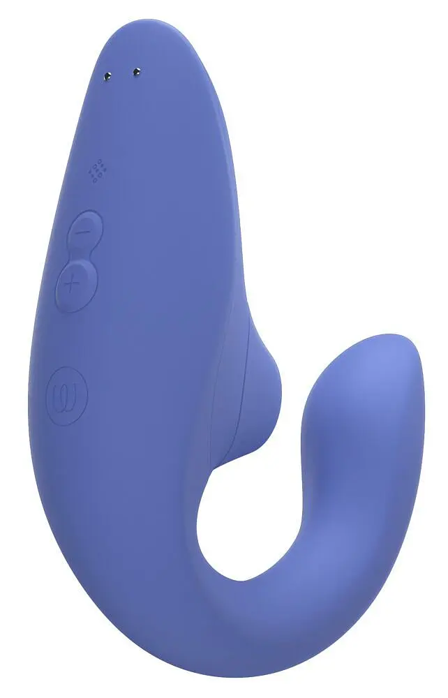 Вагінально-кліторальний стимулятор Womanizer Blend Vibrant Blue - фото 3