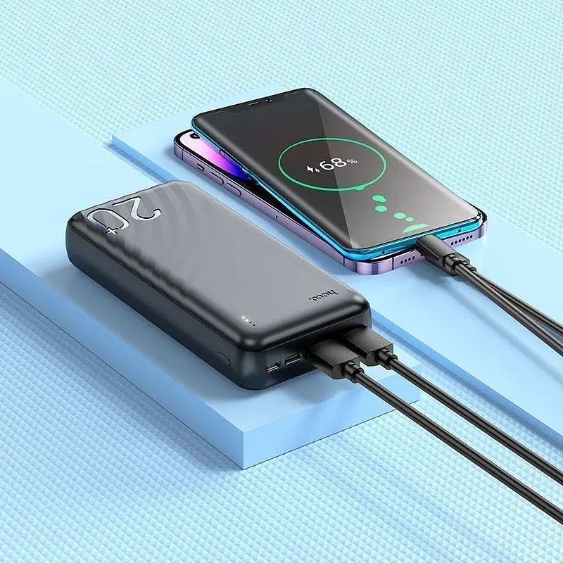 Зовнішній акумулятор Hoco J123A Element 20000mAh 22.5W Black (612067) [158581] - фото 6