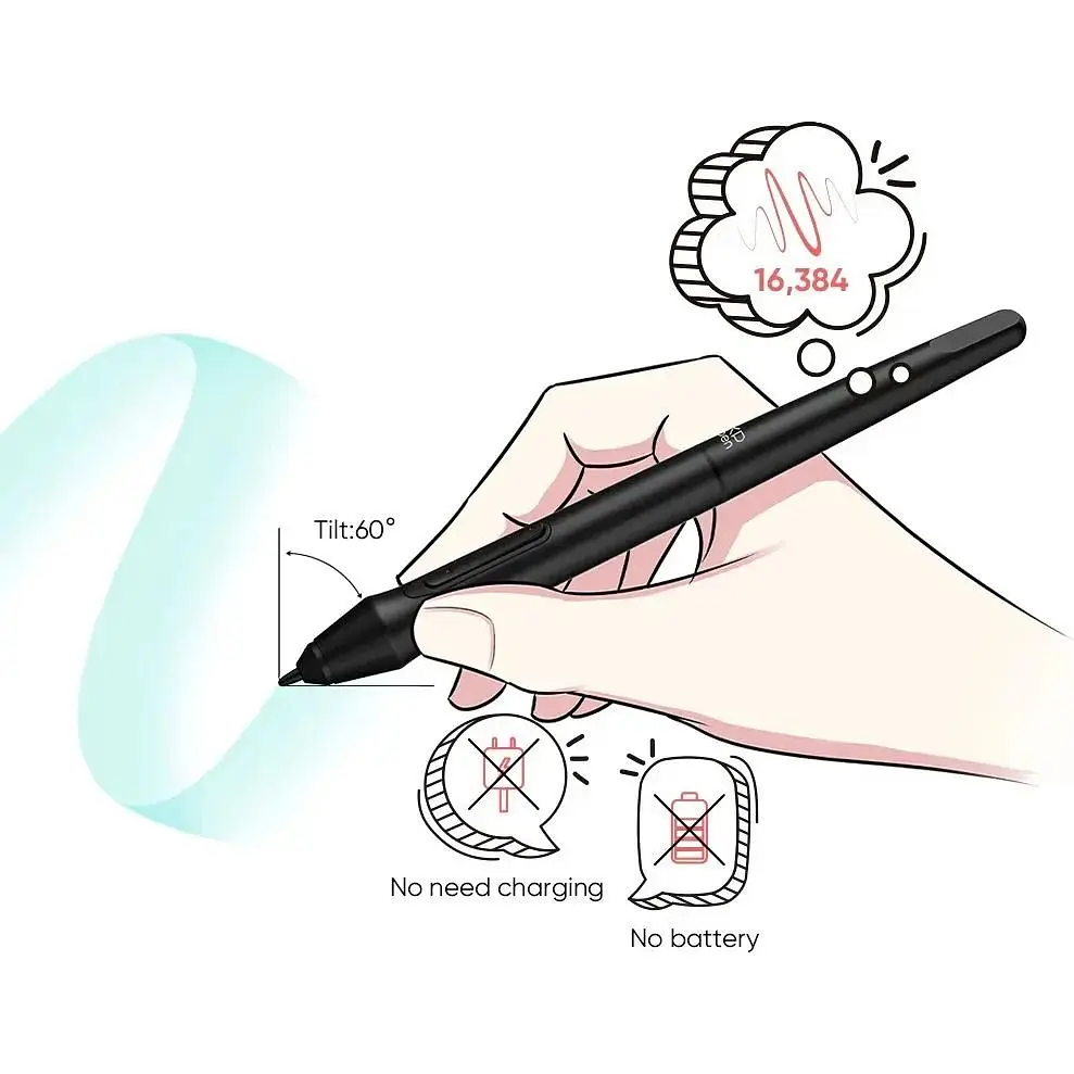 Графічний планшет XP-Pen Deco Mini7 V2 Black [118921] - фото 8