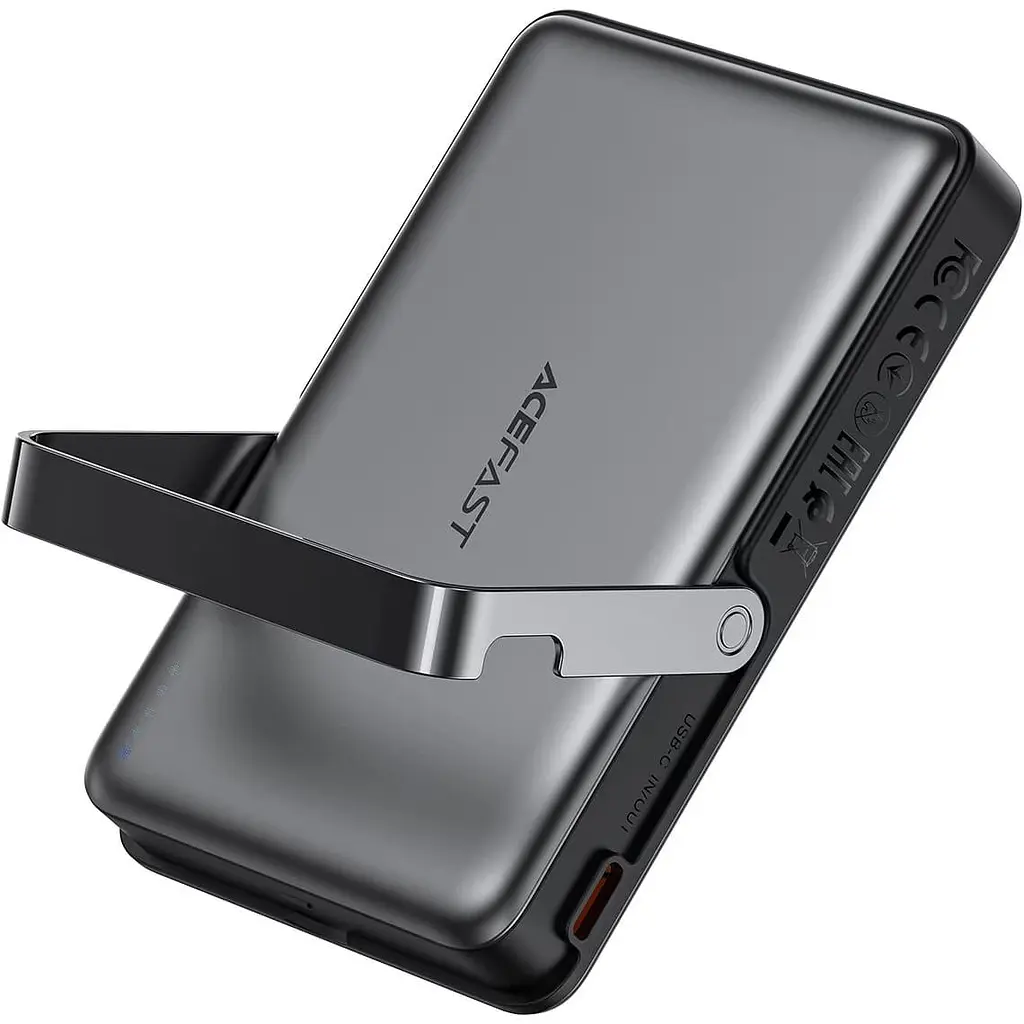 Павербанк Acefast Magnetic Wireless Black 10 000 mAh / 22.5 Вт (6974316284000) - фото 5