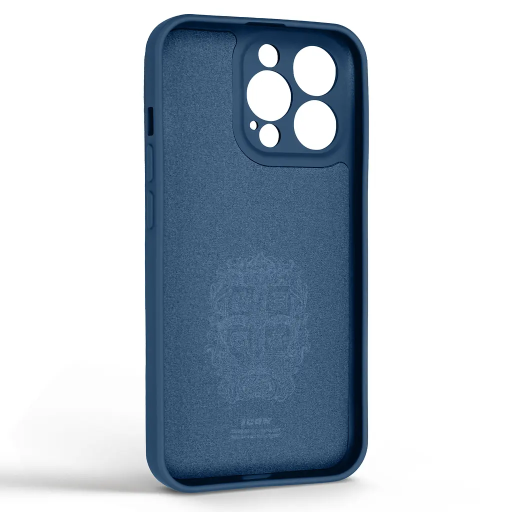 Силиконовый чехол для Apple iPhone 13 Pro, Icon Ring, синий, панель-накладка, с кольцом-подставкой на 360°, противоударный, возможность использования магнитных держателей, ArmorStandart (ARM68665) - фото 2