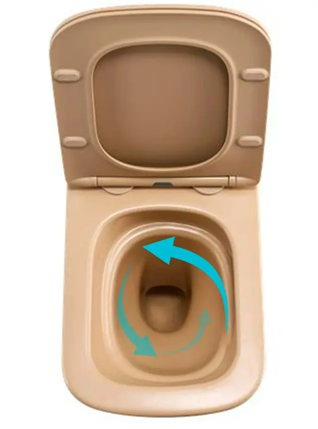 Унітаз підвісний Qtap Tern Ultra Quiet, Beige, з сидінням Slim Duroplast / Soft-close / Quick Release QTTER26SB49001 - фото 5