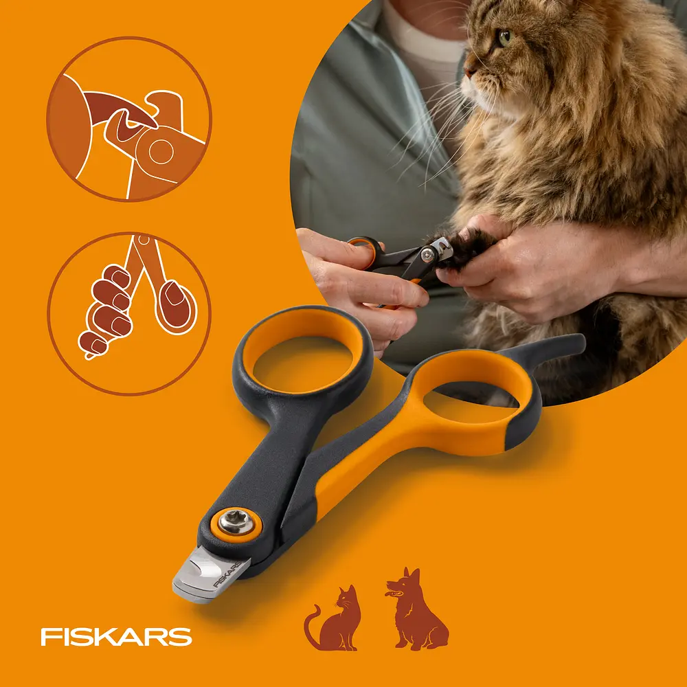 Кігтеріз міні для тварин Fiskars Small Nail Clippers для собак і котів, 10 см (2009130) - фото 4