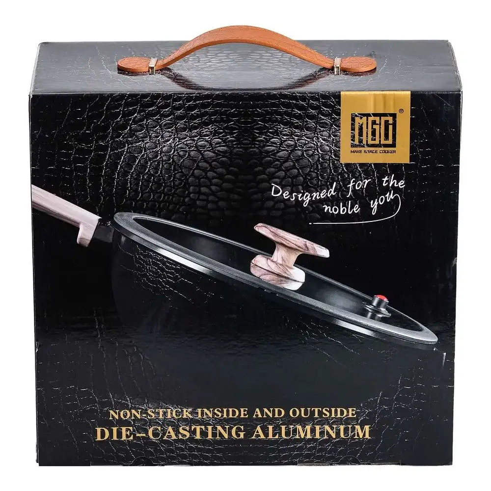 Сковорода ВОК MGC алюмінієва 30 см з антипригарним покриттям, чорний MGC HP-4-460B - фото 5