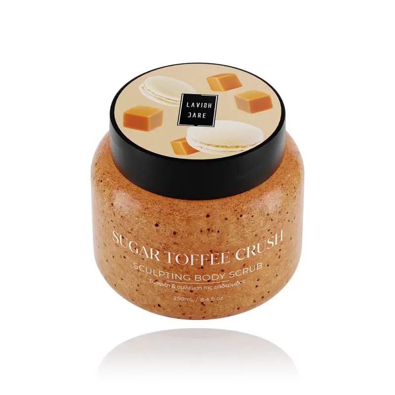 Скраб для тіла для пружності та гладкості шкіри LAVISH CARE BODY SCRUBS - SUGAR TOFFEE CRUSH з ароматом ірисок, 250 мл - фото 2