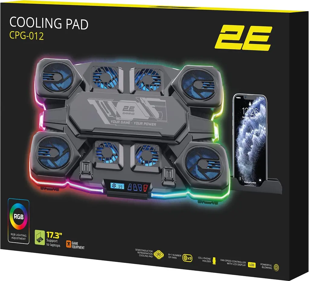Підставка для ноутбука 2E Gaming CPG-012 Black (2E-CPG-012) - фото 12