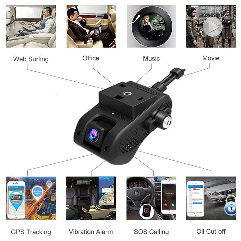 Автомобільний відеореєстратор з 4G + WIFI + GPS Jimi JC400P Aivision Cam з online передачею відео через інтернет (вдосконалена версія) (100498) - фото 3